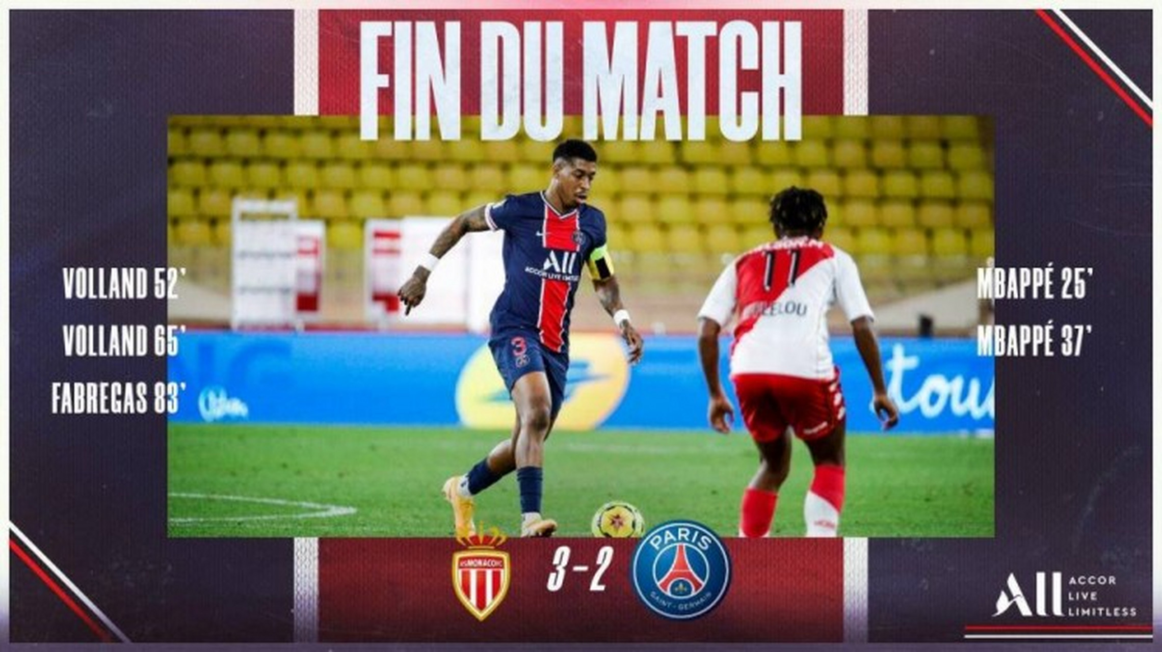 摩纳哥客场惨败,完全失去争冠希望 摩纳哥客场惨败,完全失去争冠希望